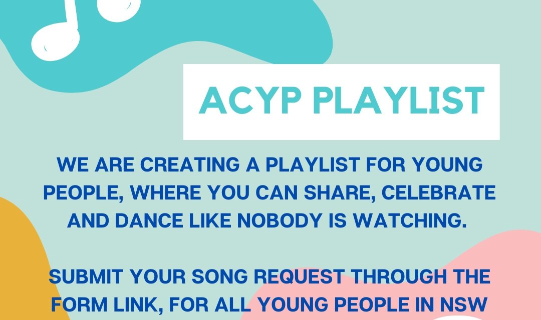 Take part in the Spotify young people playlist by ACYP